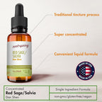 root + spring Red Sage Salvia Liquid Concentrate with Dropper