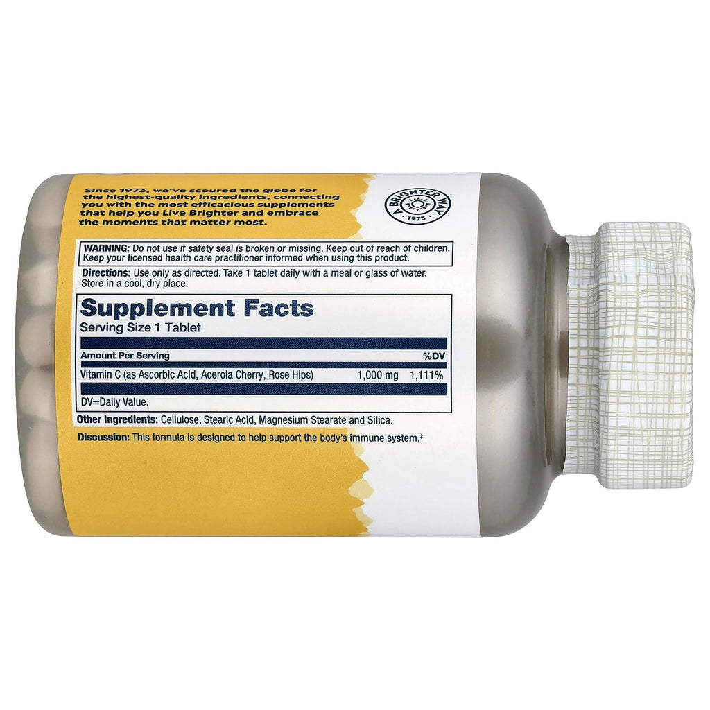 SOLARAY Vitamin C 1000mg Timed Release Tablets - 100 Tablets - image 2
