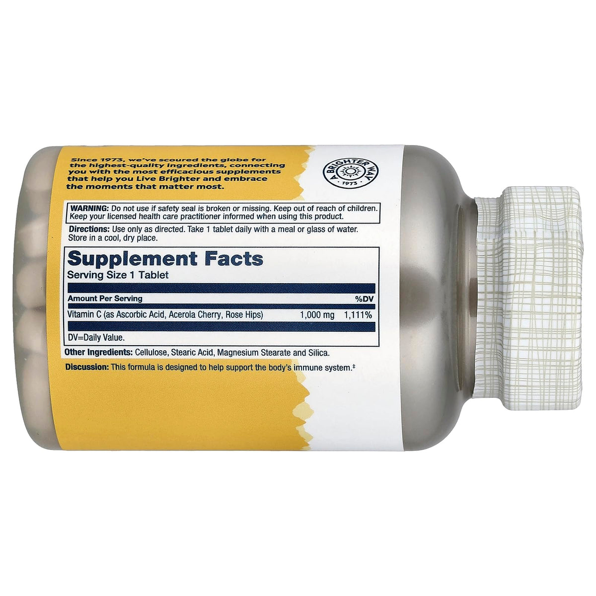 SOLARAY Vitamin C 1000mg Timed Release Tablets - 100 Tablets - image 2