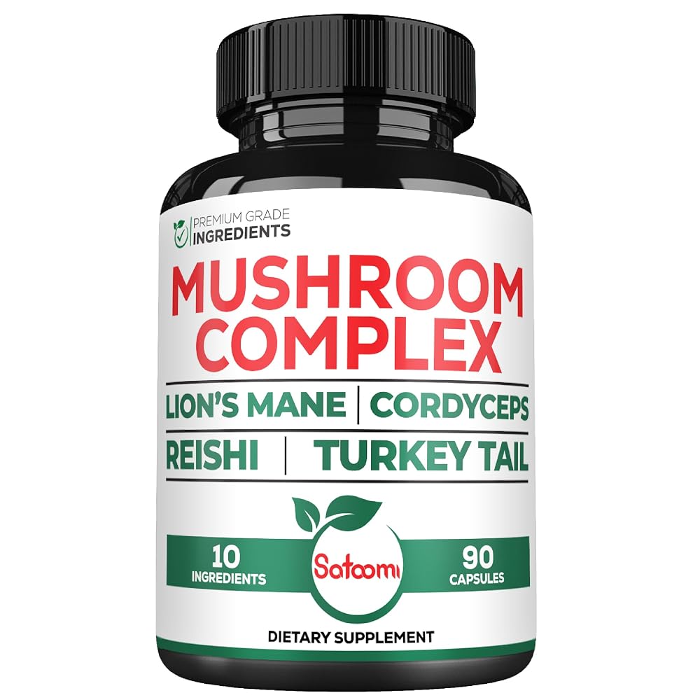 Satoomi Lions Mane Mushroom Complex - 90 Capsules