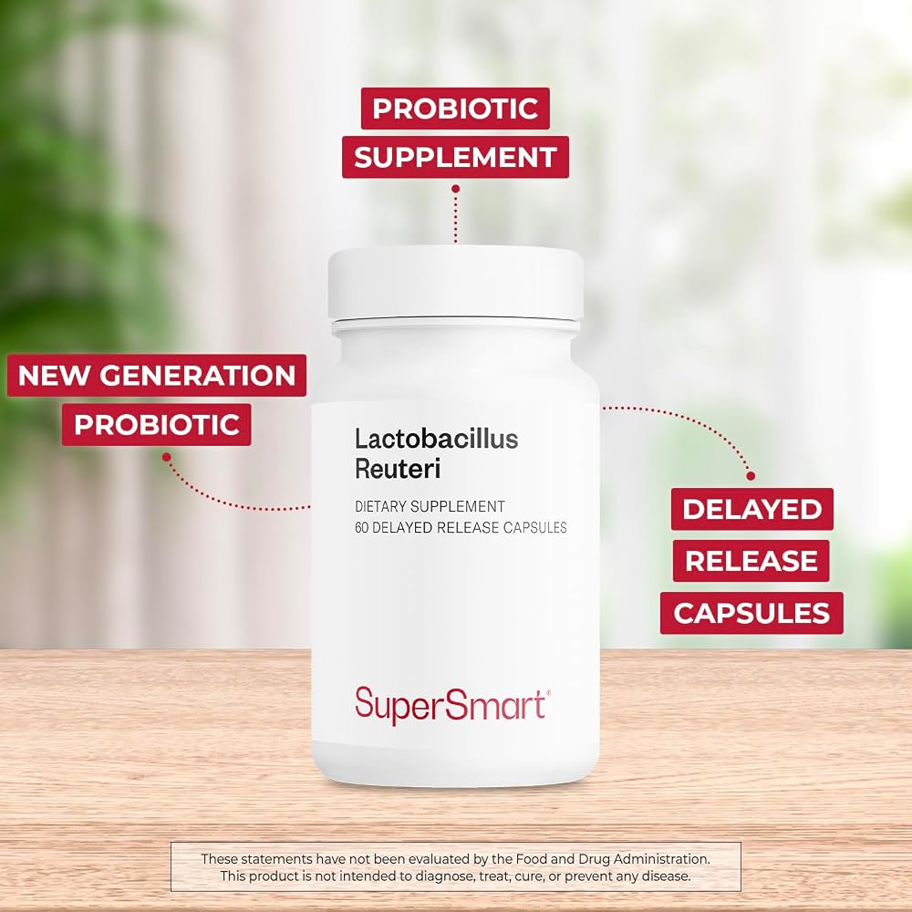 Supersmart Lactobacillus Reuteri 5 Billion CFU Probiotic - 180 Capsules - image 3