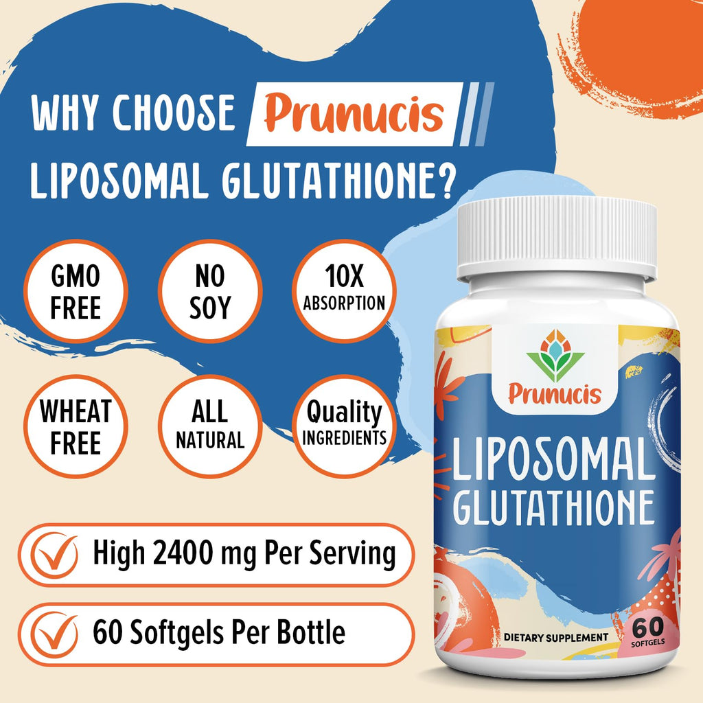 Prunucis Liposomal Glutathione, Pure Reduced L-Glutathione