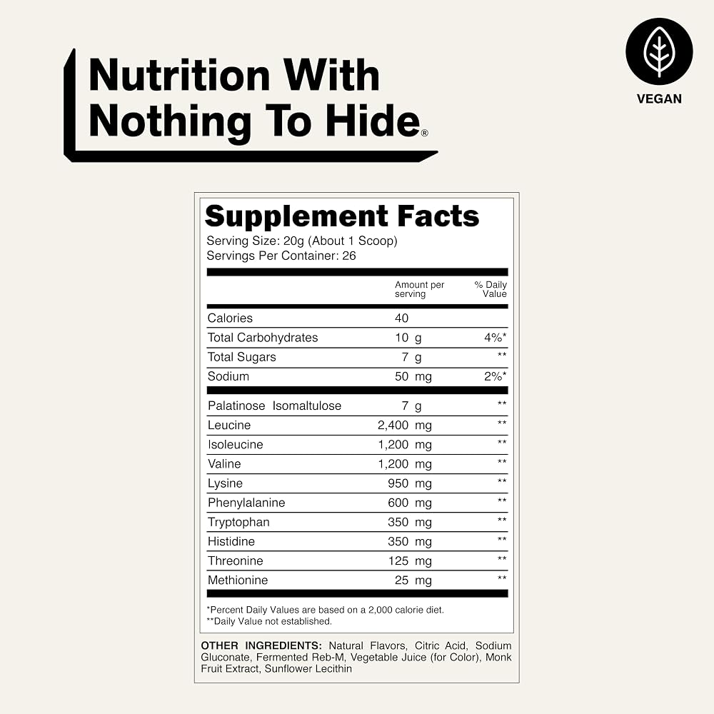 NAKED EAAs Amino Acids Powder - Vegan Essential Amino Acids