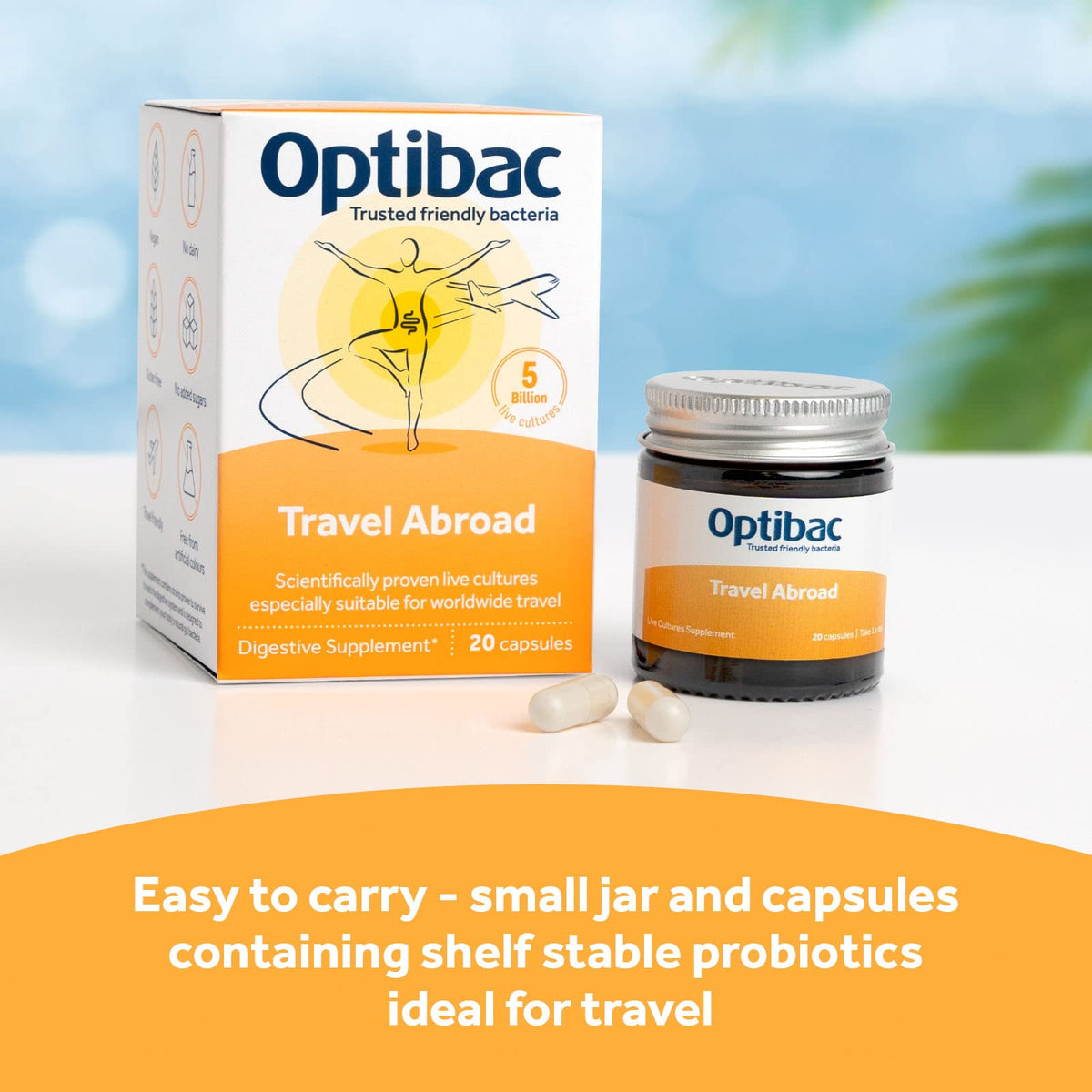Optibac Probiotics for Travelling Abroad - 20 Vegetarian Capsules - image 4