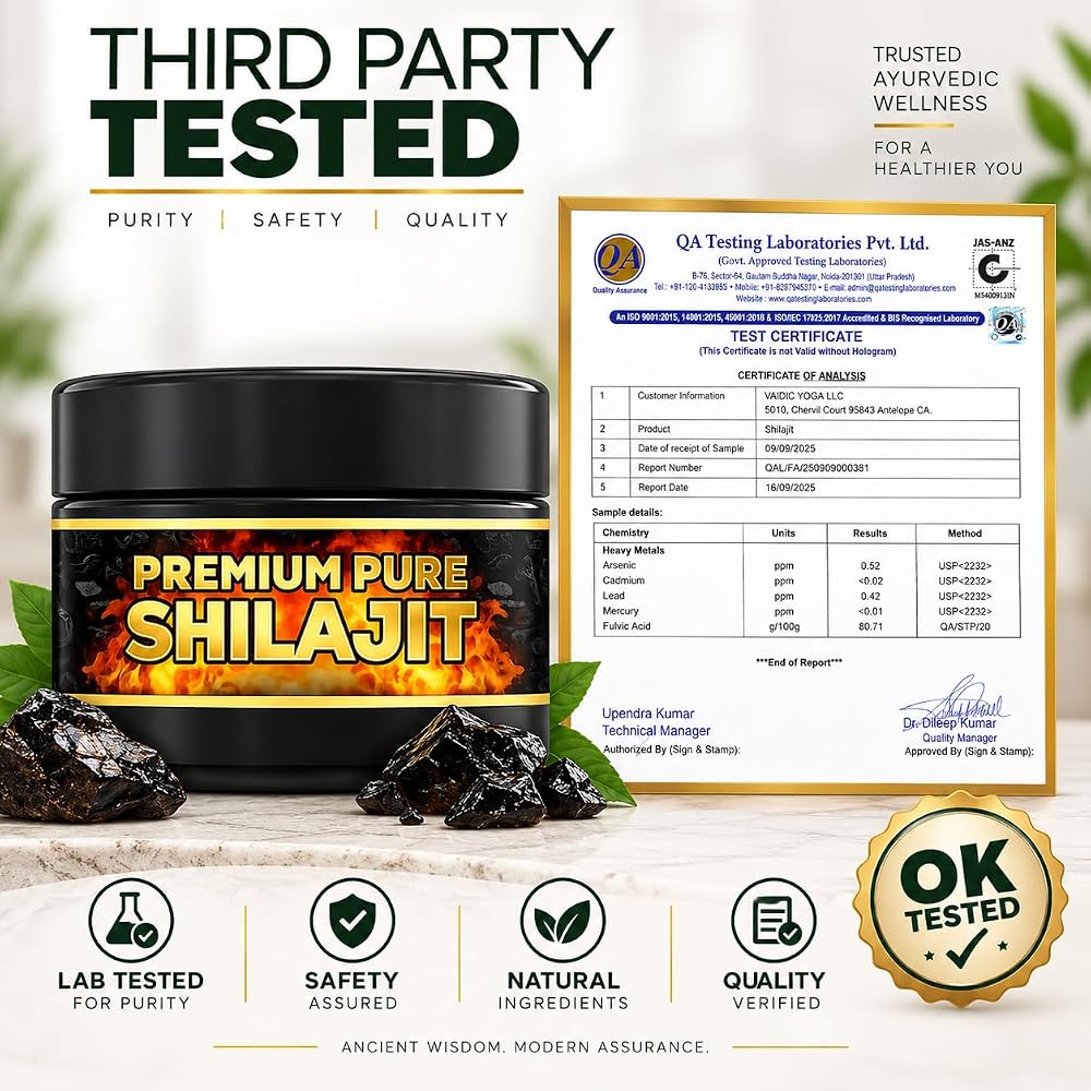Vaidic Yoga Premium Shilajit Ayurvedic Mineral Resin - 15 g - image 4