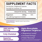 Surebounty Magnesium Malate 230mg - 90 Vegan Capsules - image 2