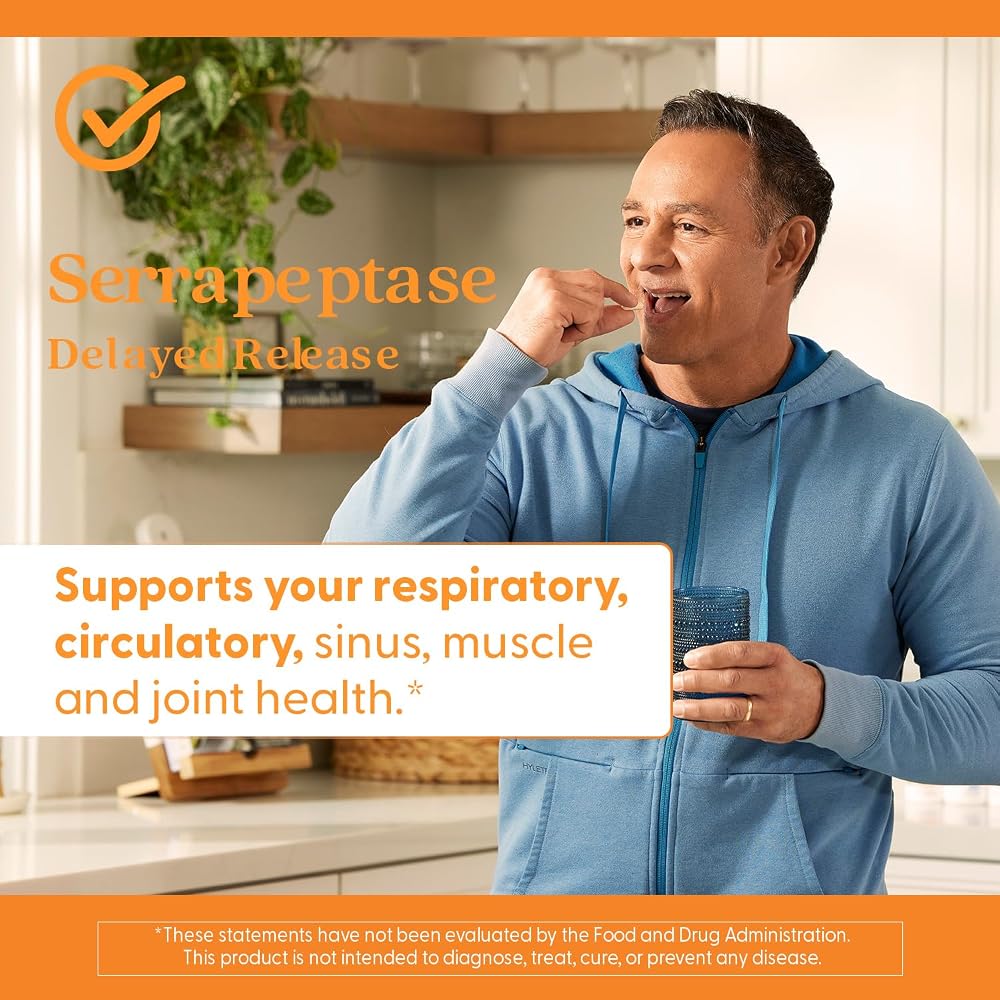 Doctor's BEST Serrapeptase Supplement - 90 Vegetarian Capsules - image 4