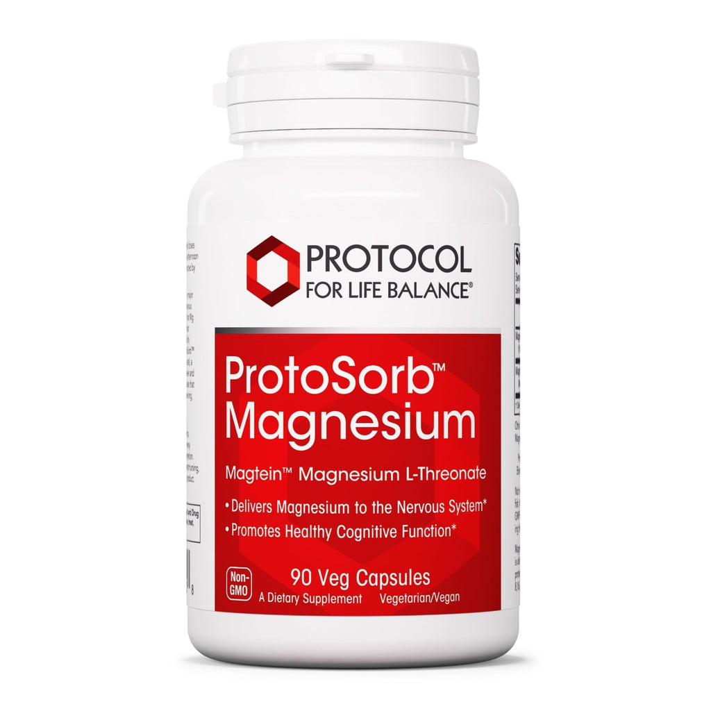 Protocol for Life Balance Magtein 2,000mg Brain Focus - 90 Vegetarian Capsules