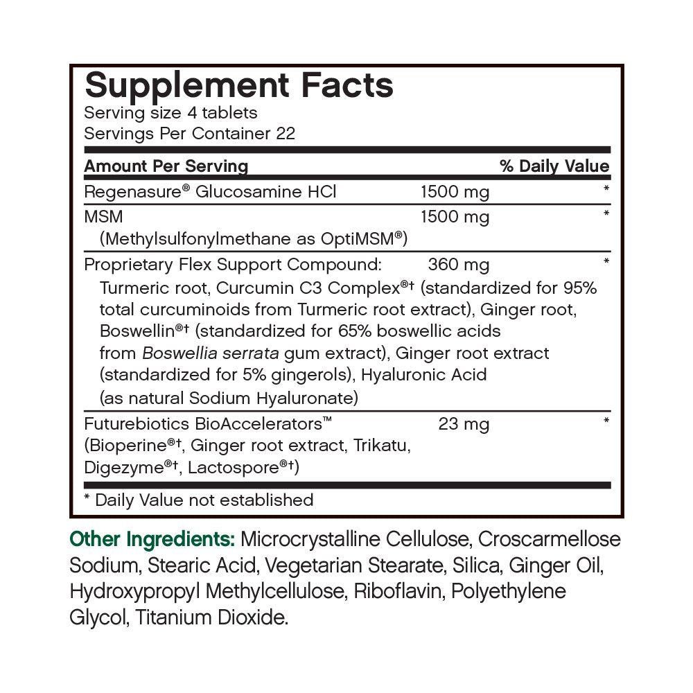Futurebiotics FlexMend Glucosamine with MSM - 90 Tablets - image 2