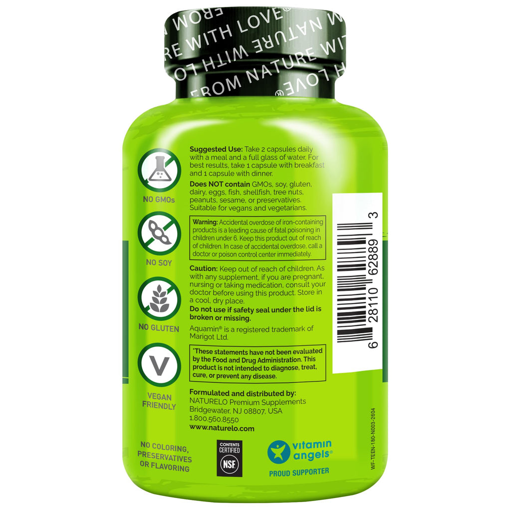 NATURELO Whole Food Multivitamin for Teens