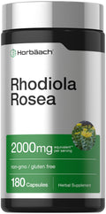 Horbäach Rhodiola Rosea Capsules - 180 Count