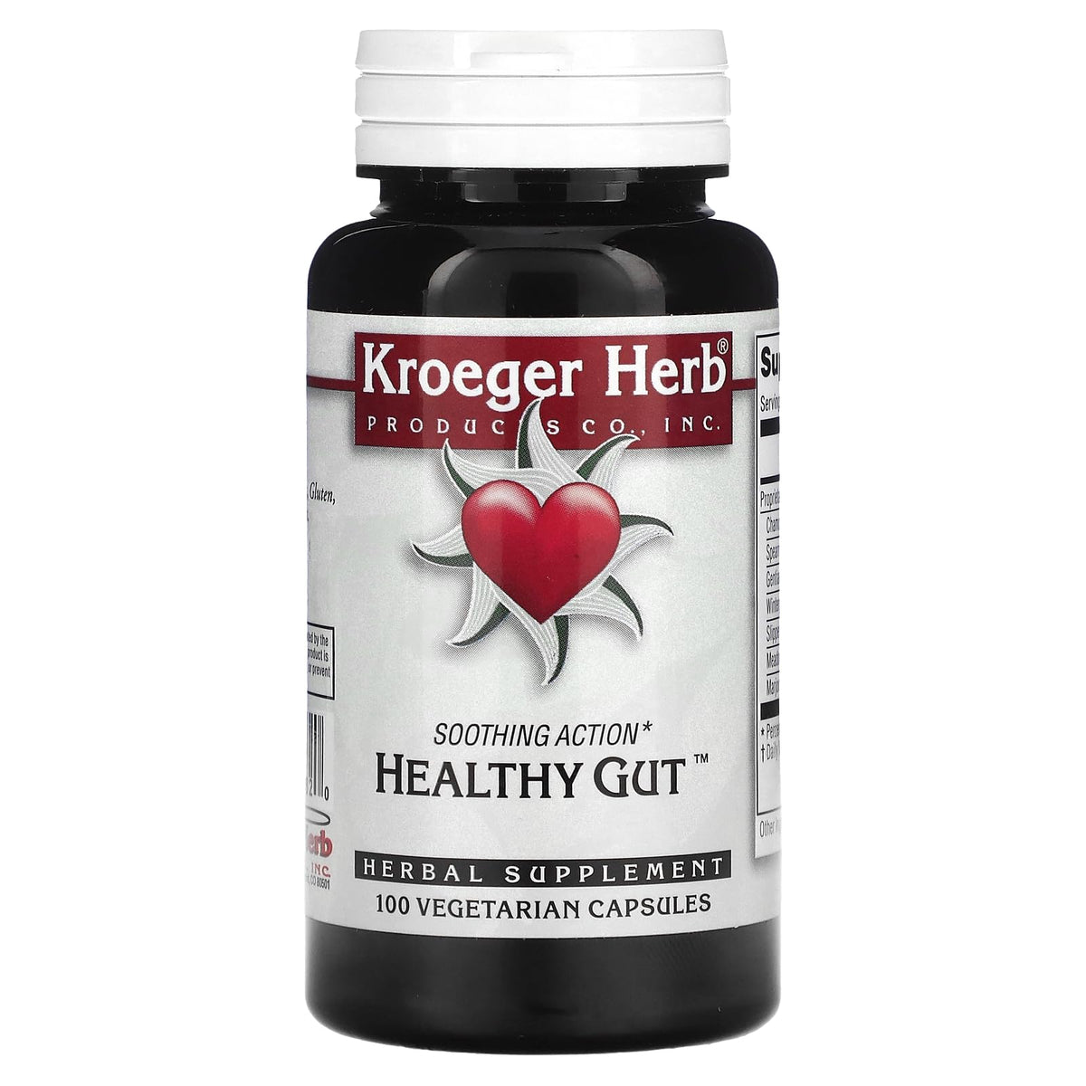 Kroeger Herb Healthy Gut Vegetarian Capsules - 100 Count