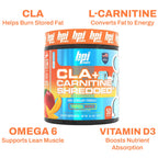 BPI Sports CLA + Carnitine Shredded Supports Lean Muscle & Promotes