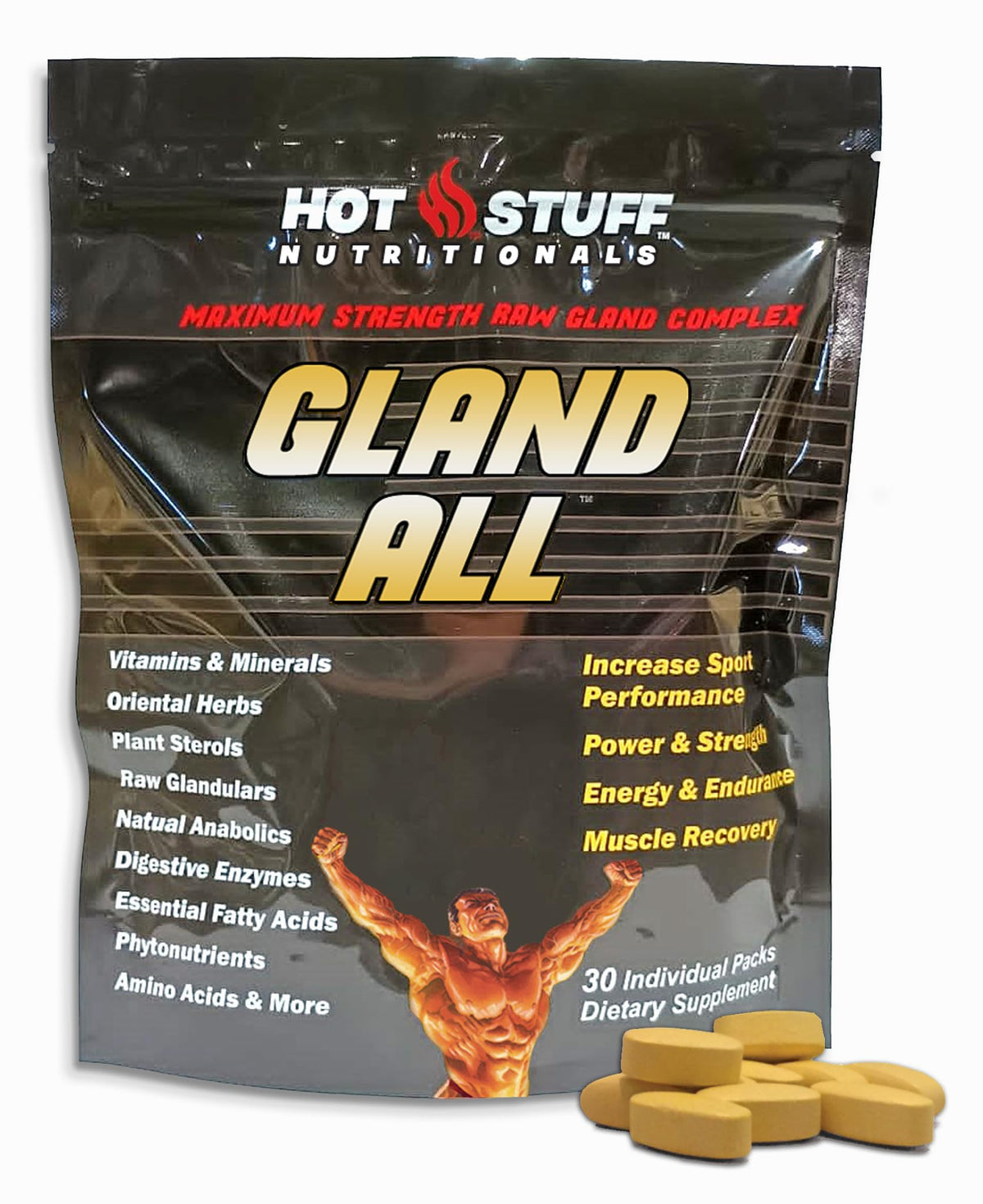 Hot Stuff Nutritionals Gland All-Raw Gland Complex - 30 Packets