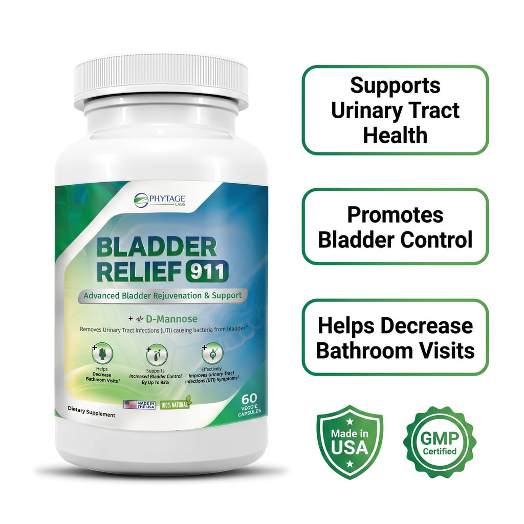Phytage Labs Bladder Relief 911 Urinary Tract Support - 60 Vegetarian Capsules - image 2