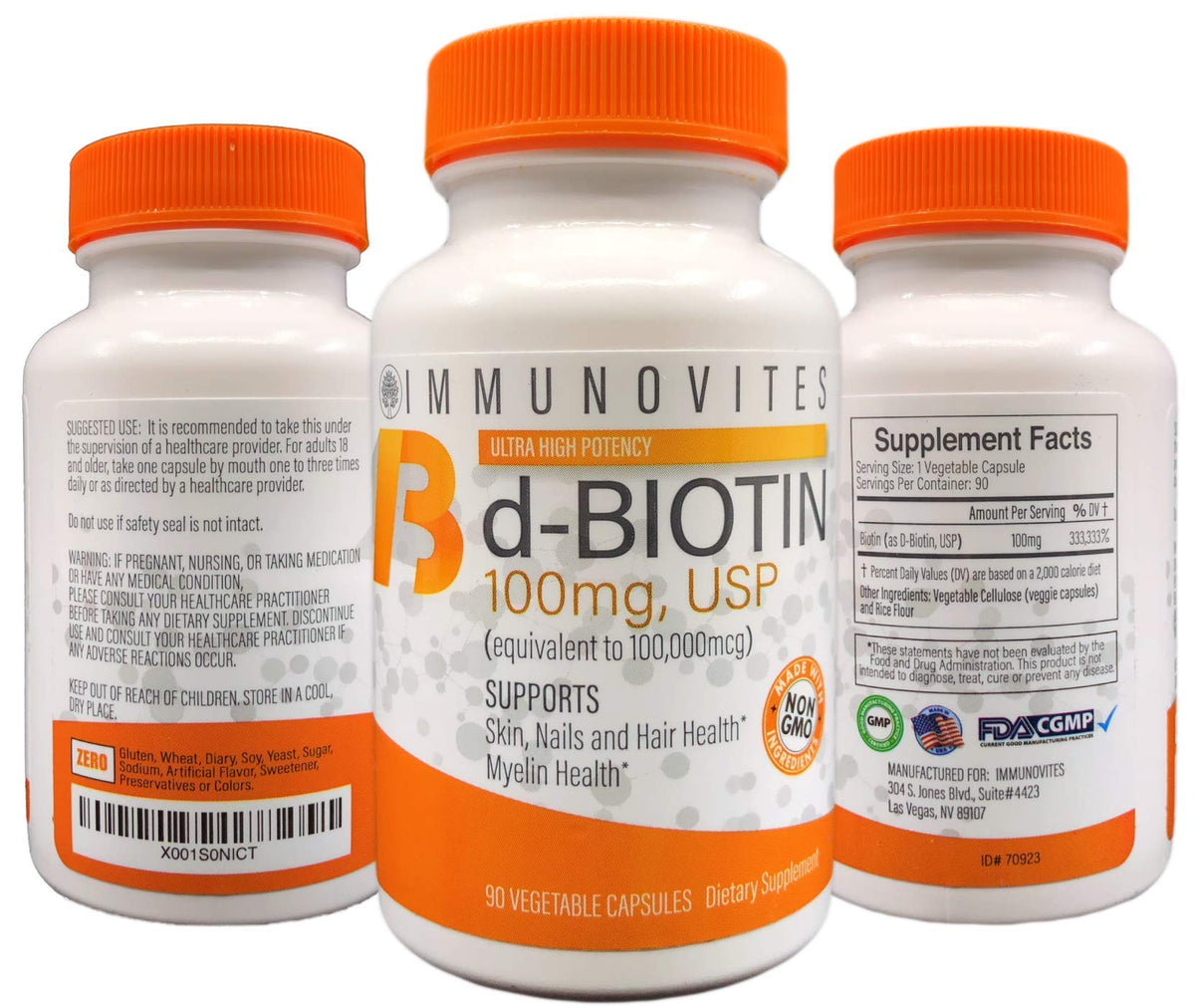 IMMUNOVITES High Dose Biotin (as d-Biotin