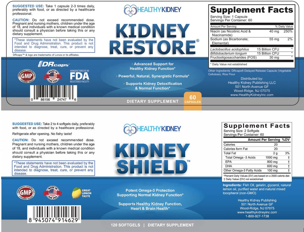 Kidney Restore Kidney Shield 2-Pack Bundle Capsules - 120 Count - image 2