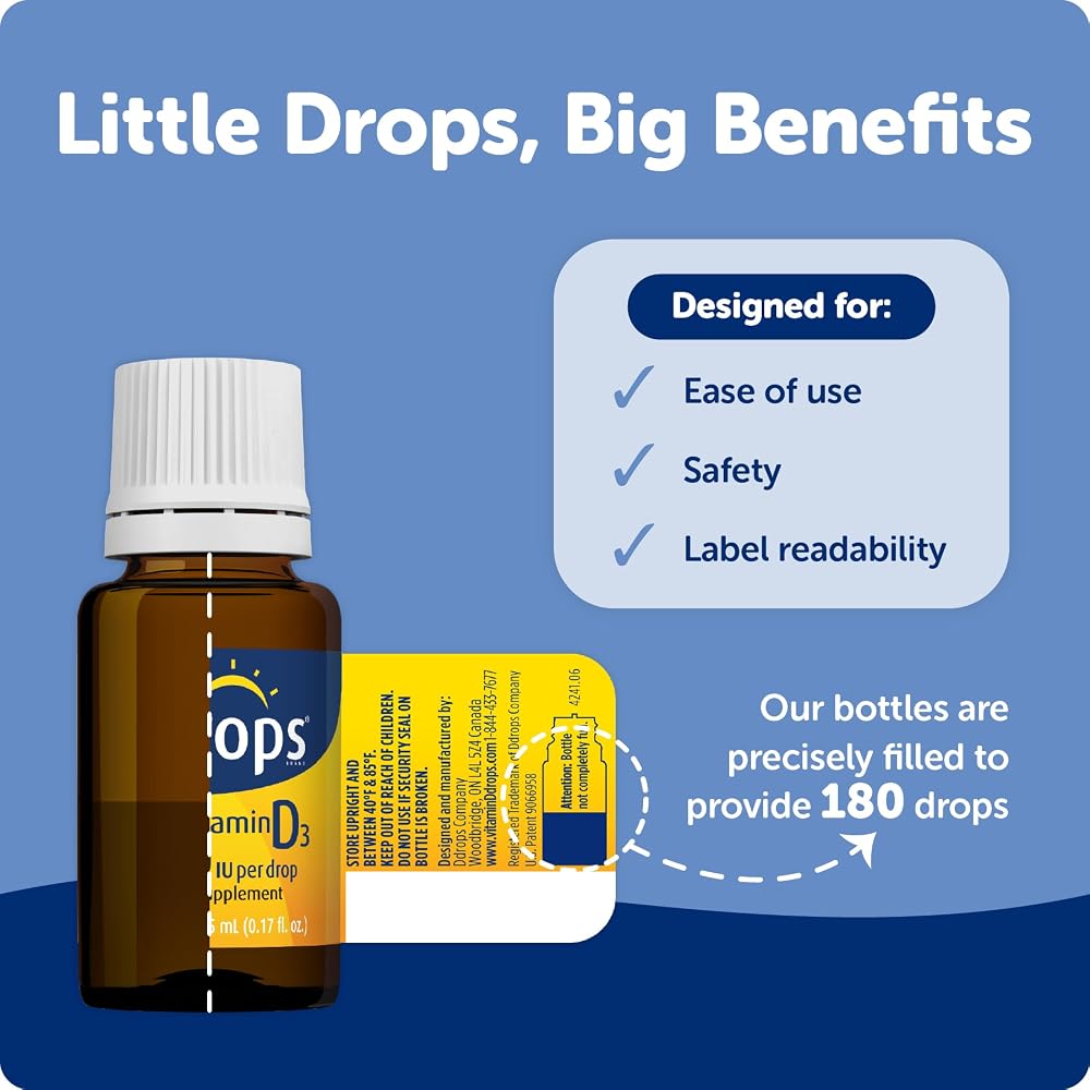 Ddrops Adults Vitamin D3 2000 IU Liquid - 180 Drops - image 2