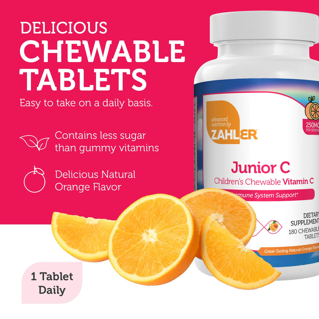 Zahler Junior C, Chewable Vitamin C, Great Tasting Vitamin C