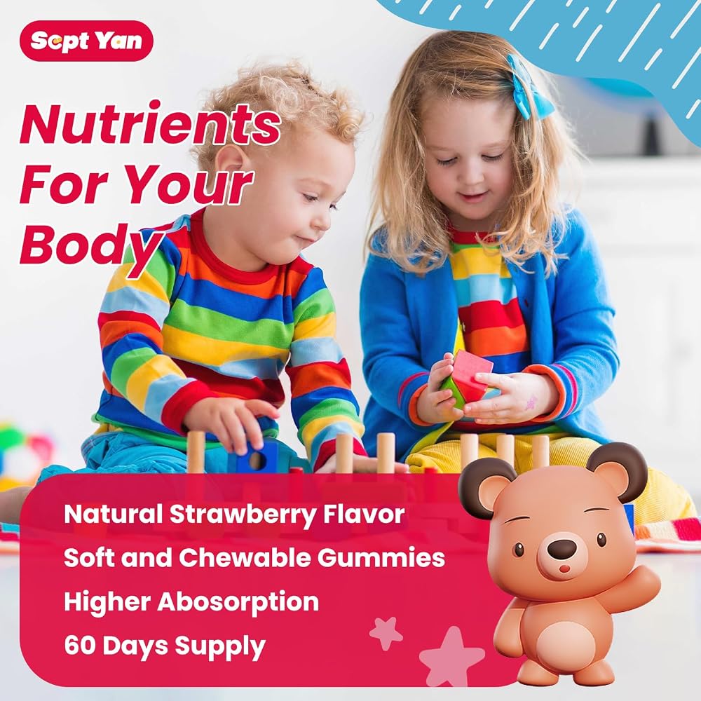 SEPT YAN Magnesium Gummies for Kids - Magnesium Citrate Supplement