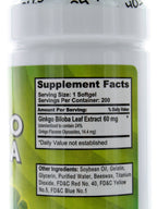 Nu-Health Ginkgo Biloba 60 mg - 200 Softgels - image 2
