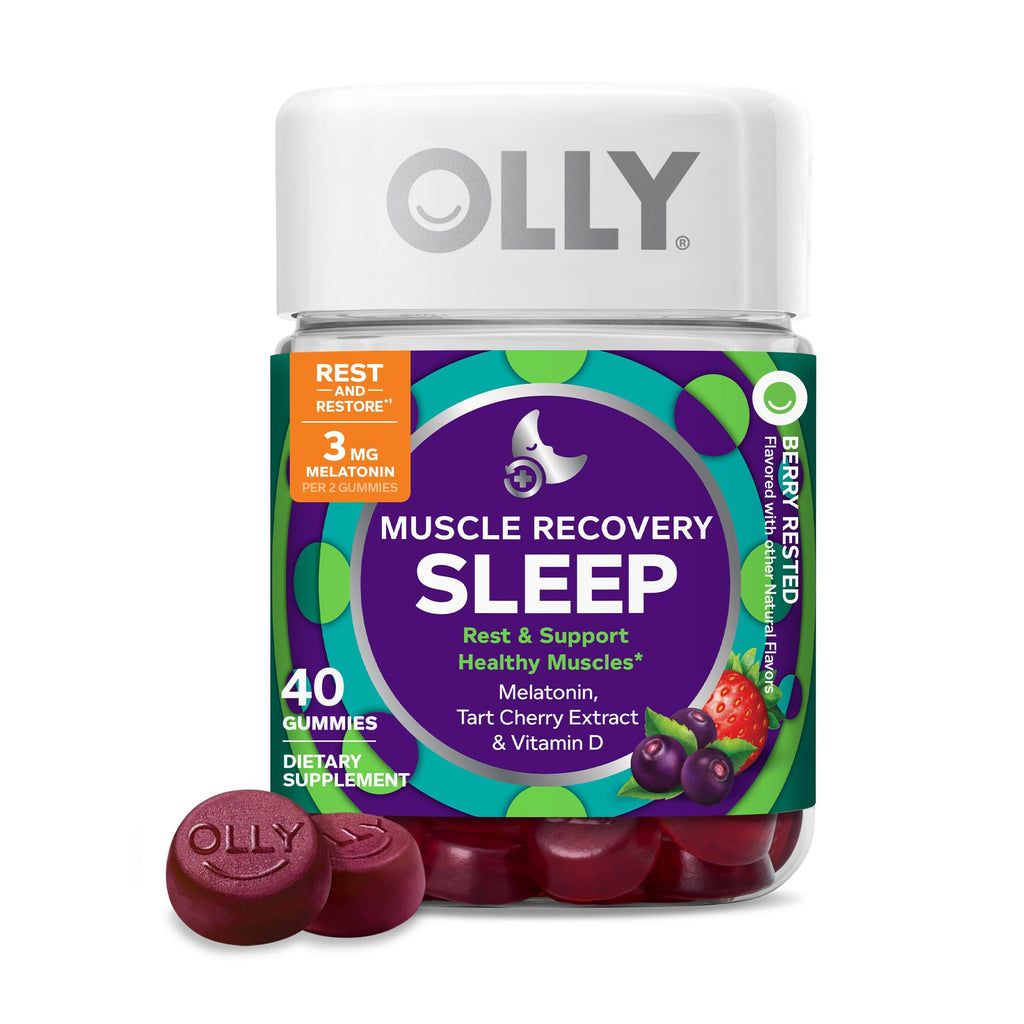 OLLY Muscle Recovery Sleep Gummy Supplement - 40 Count