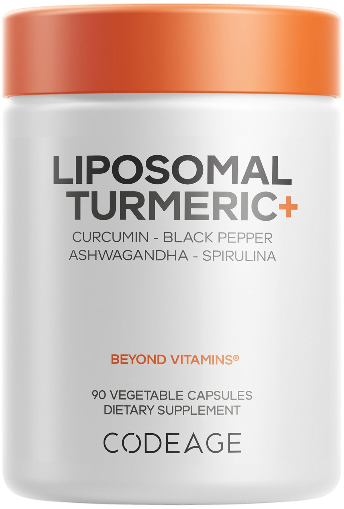 Codeage Liposomal Turmeric Supplement with Ashwagandha - 90 Capsules