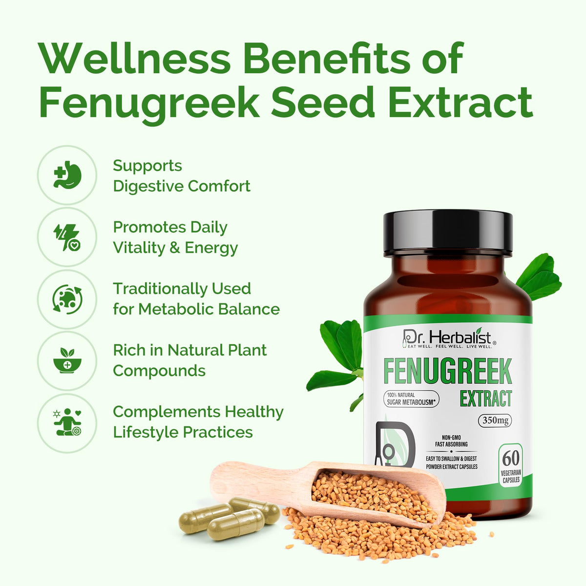 Dr. HERBALIST Herbal Extract Capsules, Choose Your Herb