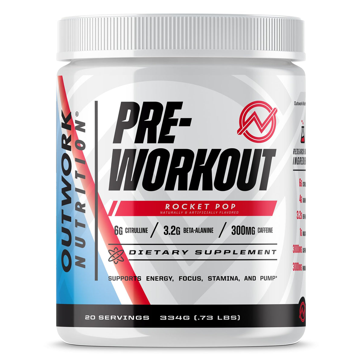 Outwork Nutrition Pre-Workout Supplement with Nootropics