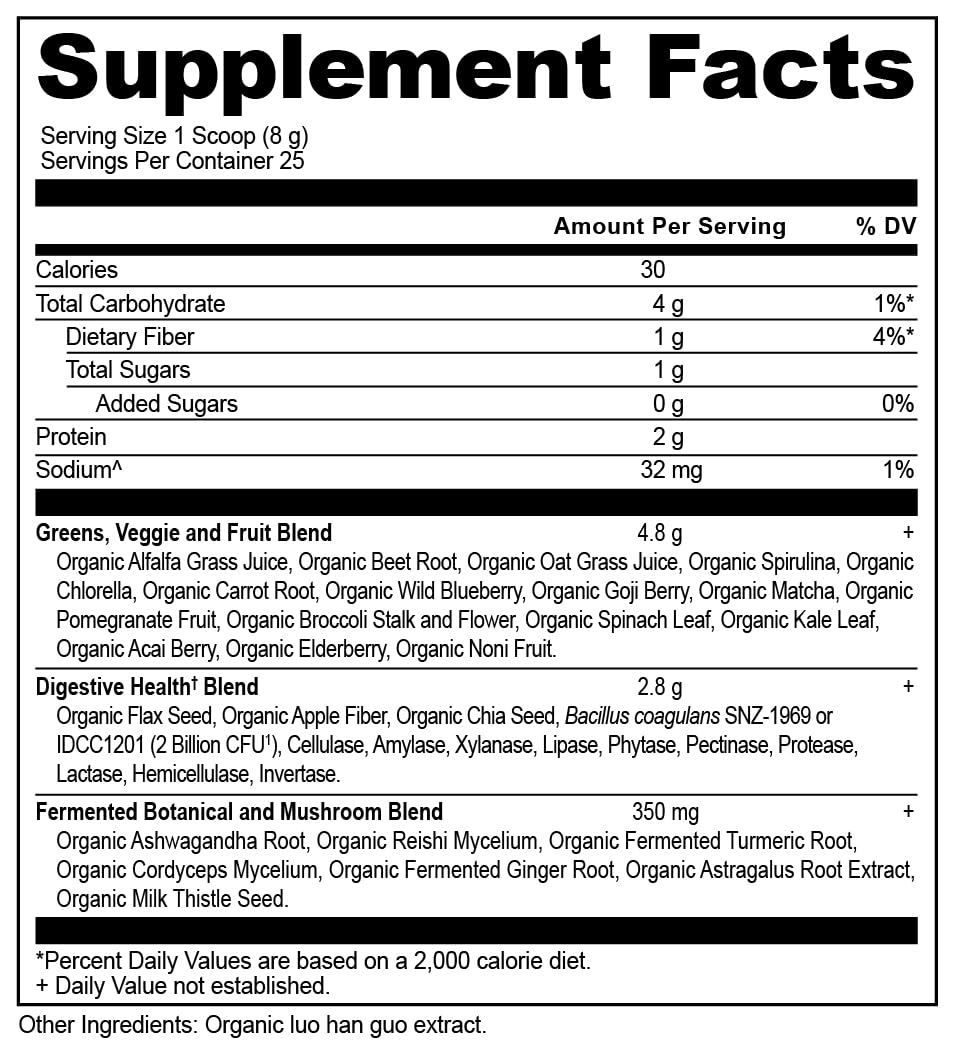 Ancient Nutrition Organic Super Greens Powder with Probiotics - 25 Servings - image 8