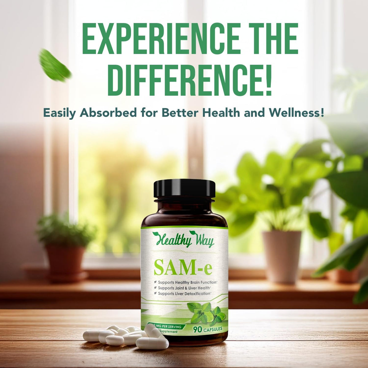 HealthyWayRx SAM-e 400mg Capsules - 90 Servings - image 6