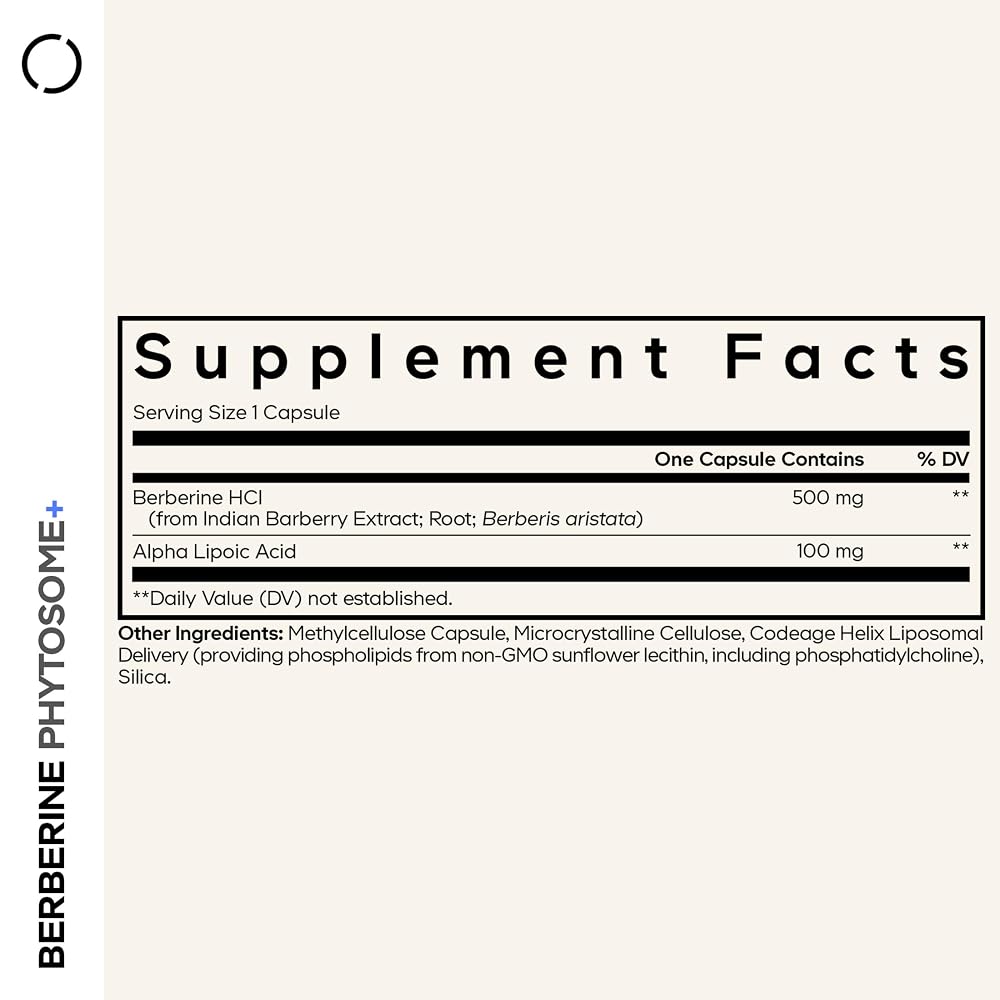 Codeage Berberine Phytosome with Alpha Lipoic Acid - 60 Capsules - image 2