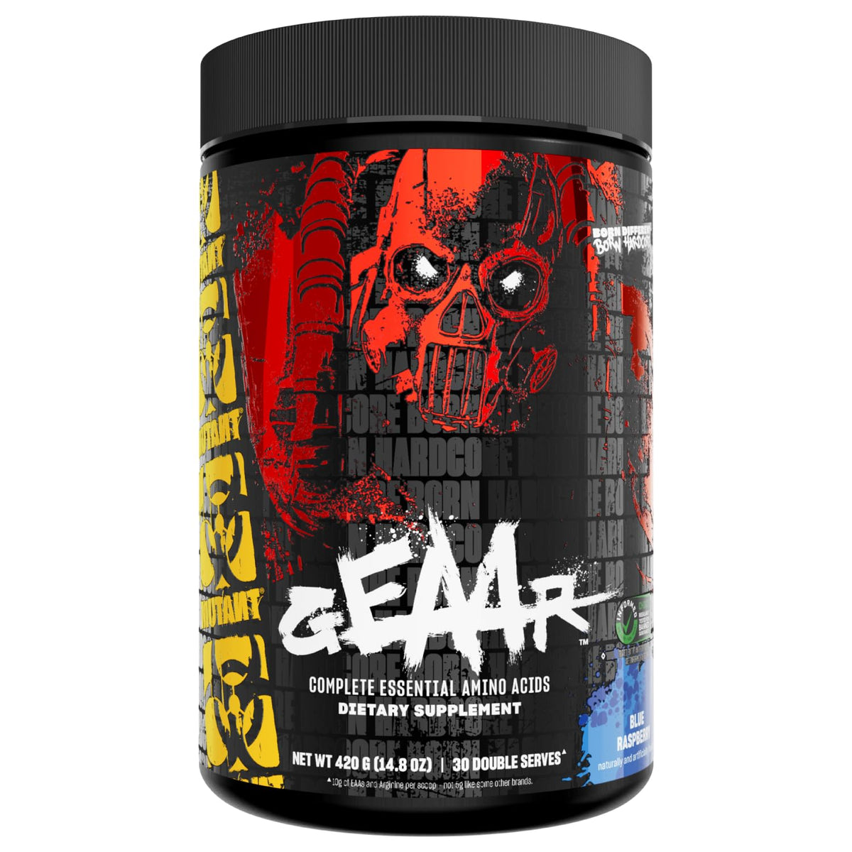Mutant GEAAR, 10g EAAs + Arginine, Electrolytes, Vegan, 30 Servings