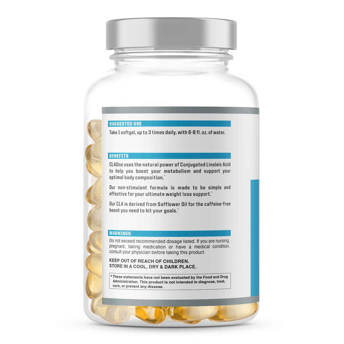 NutraOne CLAOne Conjugated Linoleic Acid Supplement - 90 Capsules - image 2