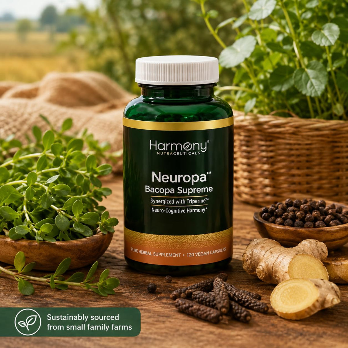 Harmony Nutraceuticals Neuropa Bacopa Supreme - 120 Vegan Capsules - image 6