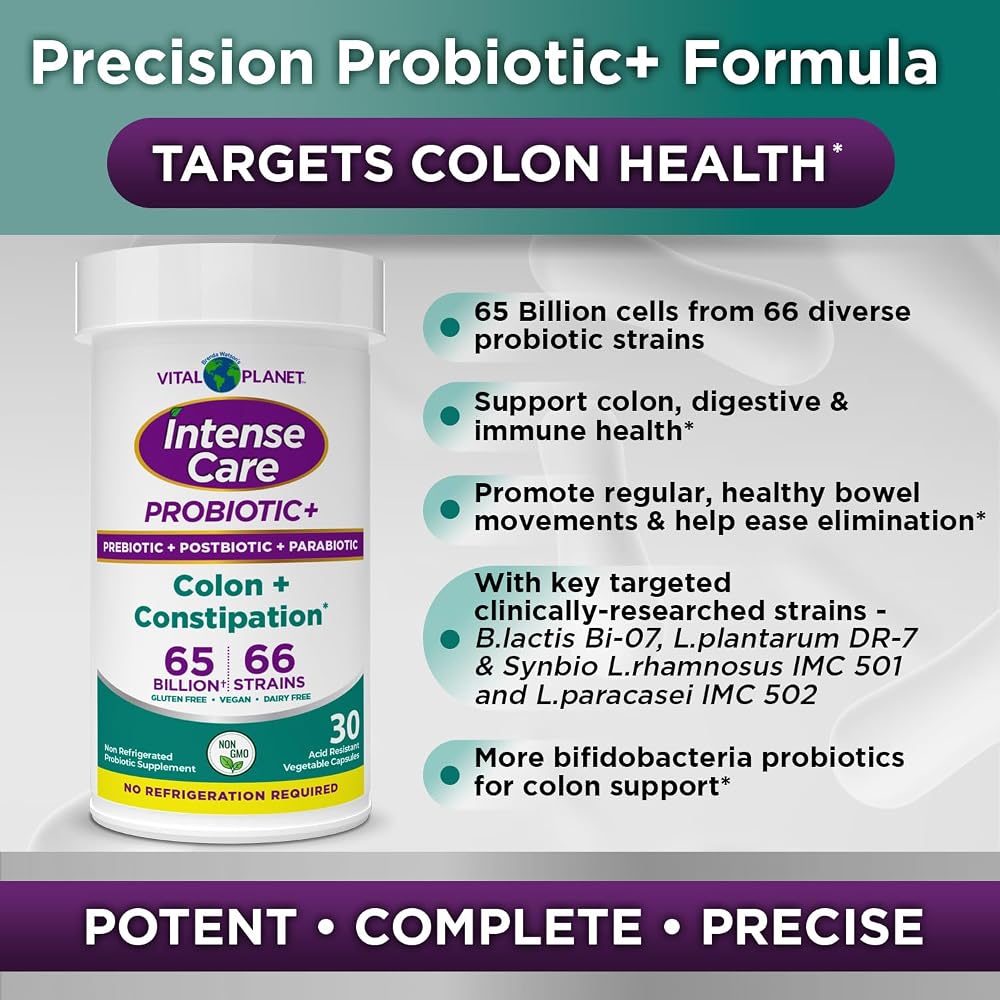 Vital Planet - Intense Care Colon & Constipation Probiotics Plus - image 6