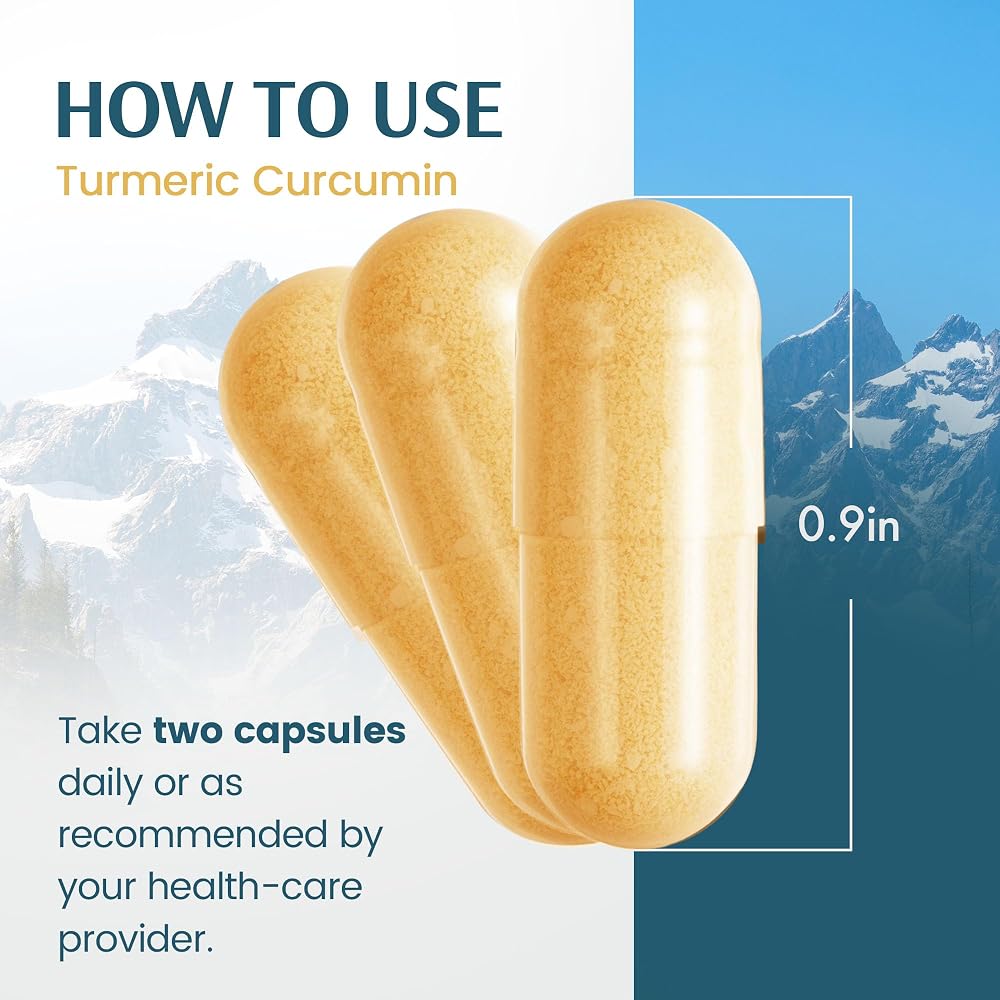 Vykee Nutrition Turmeric Curcumin with Ginger & Piperine - 120 Capsules - image 5