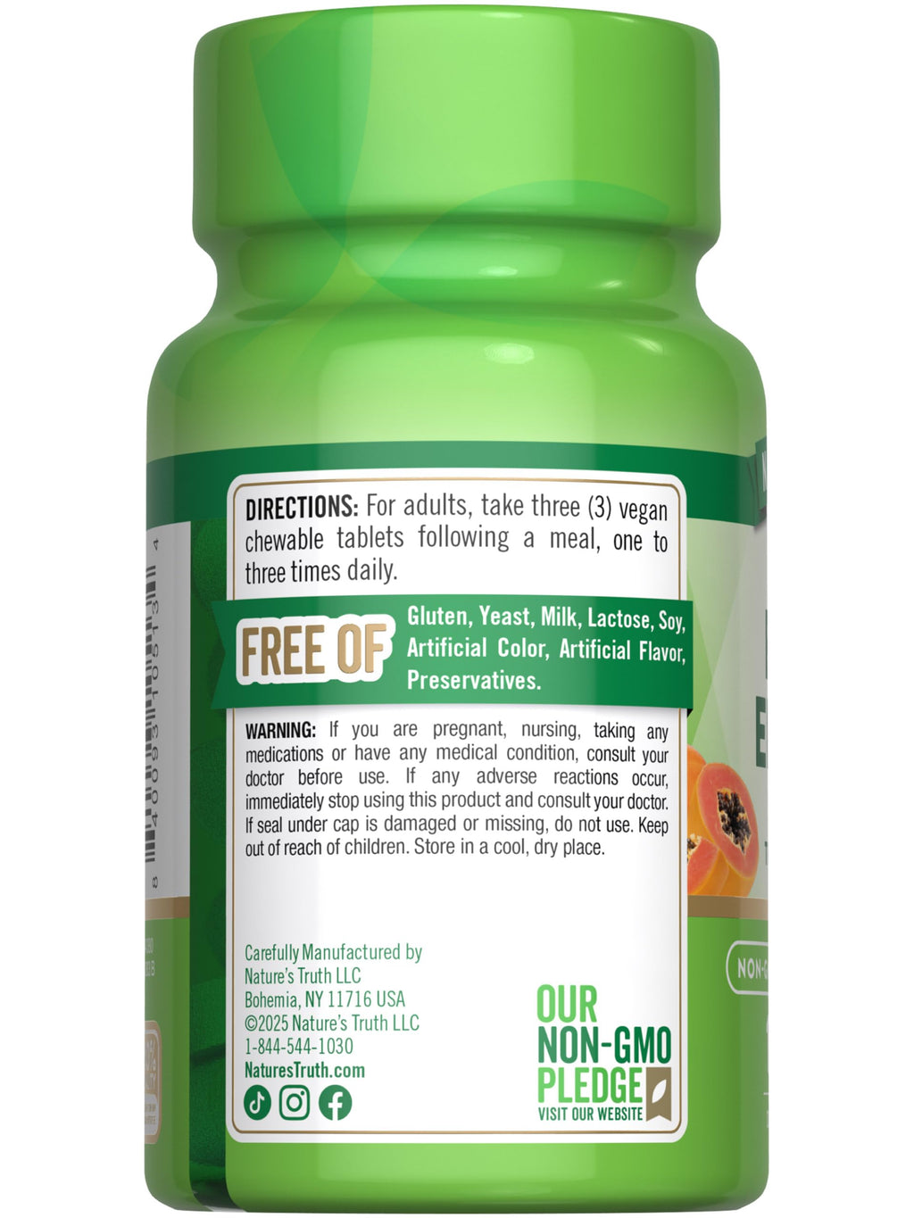 Nature's Truth Papaya Enzyme Chewable Tablets - 120 Count - image 7