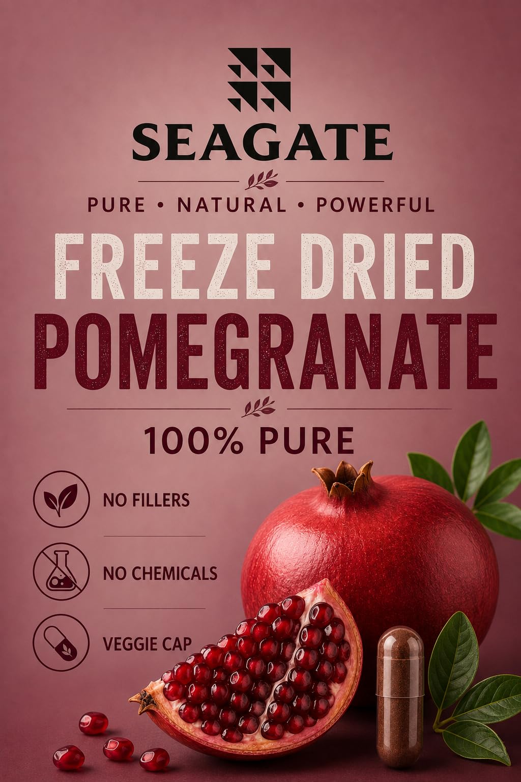 Seagate Pomegranate 500 mg - 100 Capsules - image 4