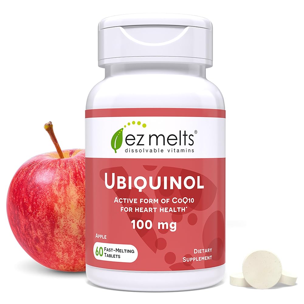 EZ Melts Dissolvable Ubiquinol 100 mg, Apple