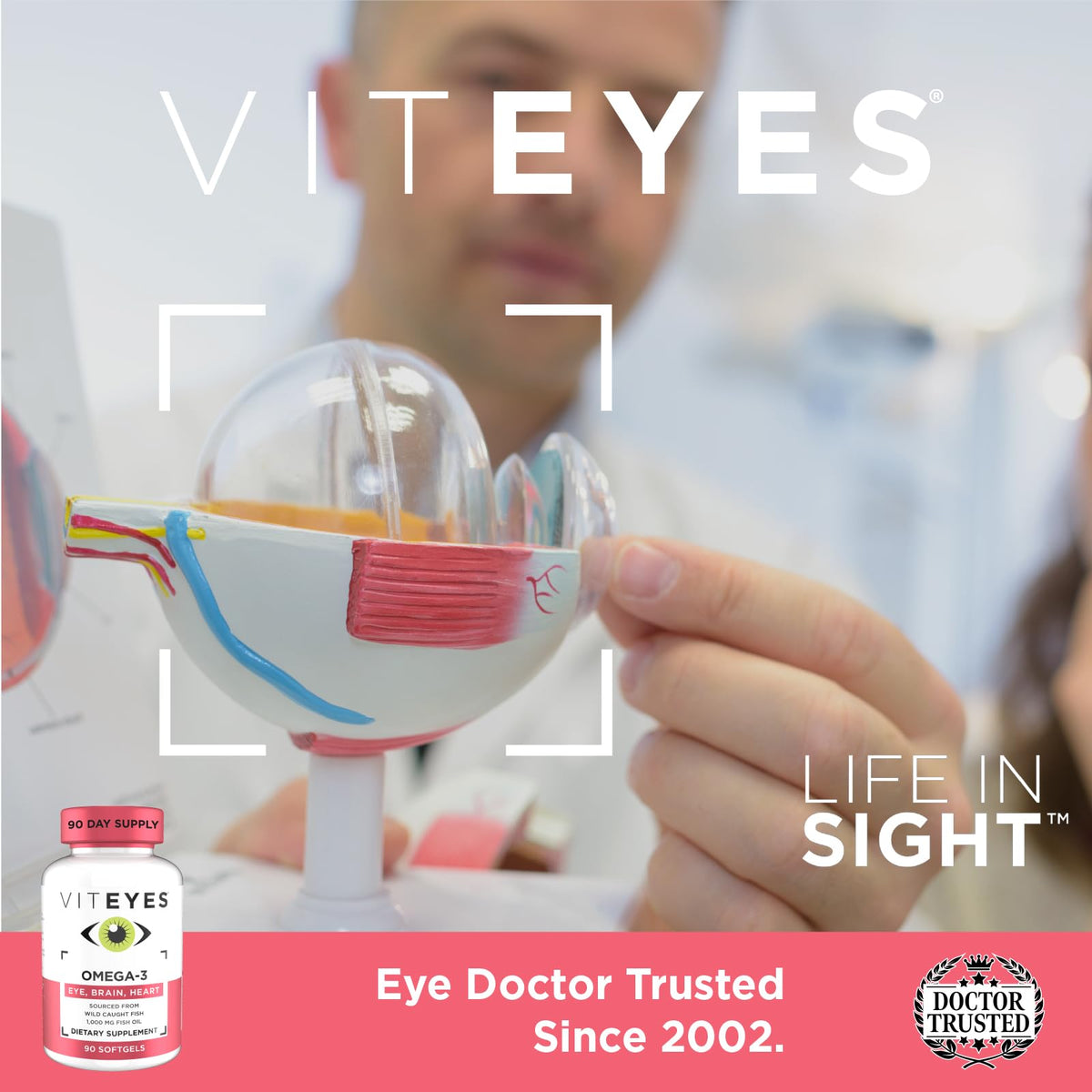 Viteyes Omega-3 Vision Health Supplement with EPA & DHA - 90 Softgels - image 5