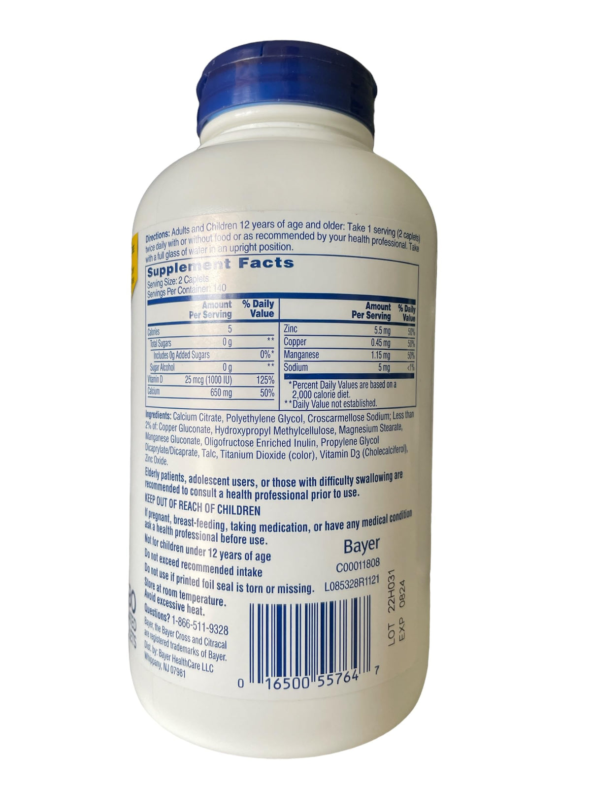 Citracal Calcium Citrate + D3 Caplets - 280 Count - image 4