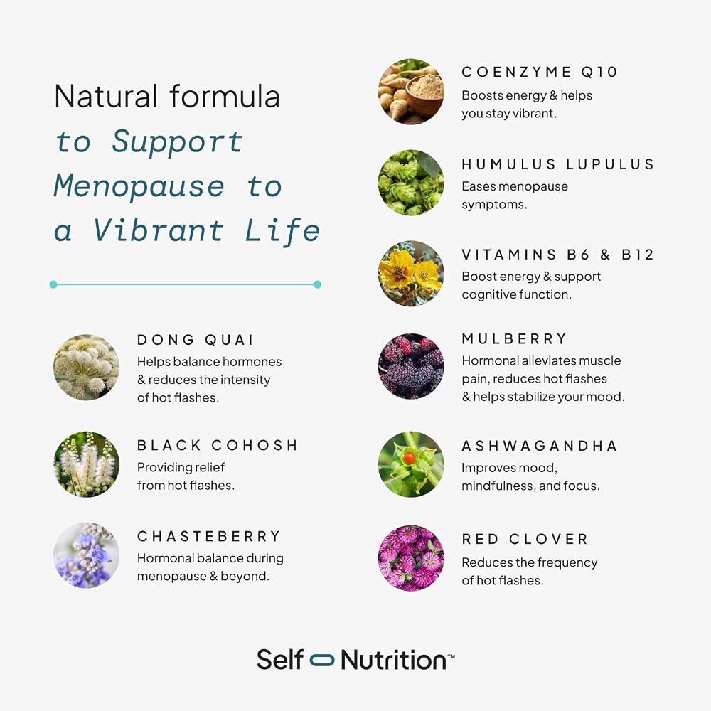 SELF NUTRITION Menopause Support for Women - 60 Capsules - image 3
