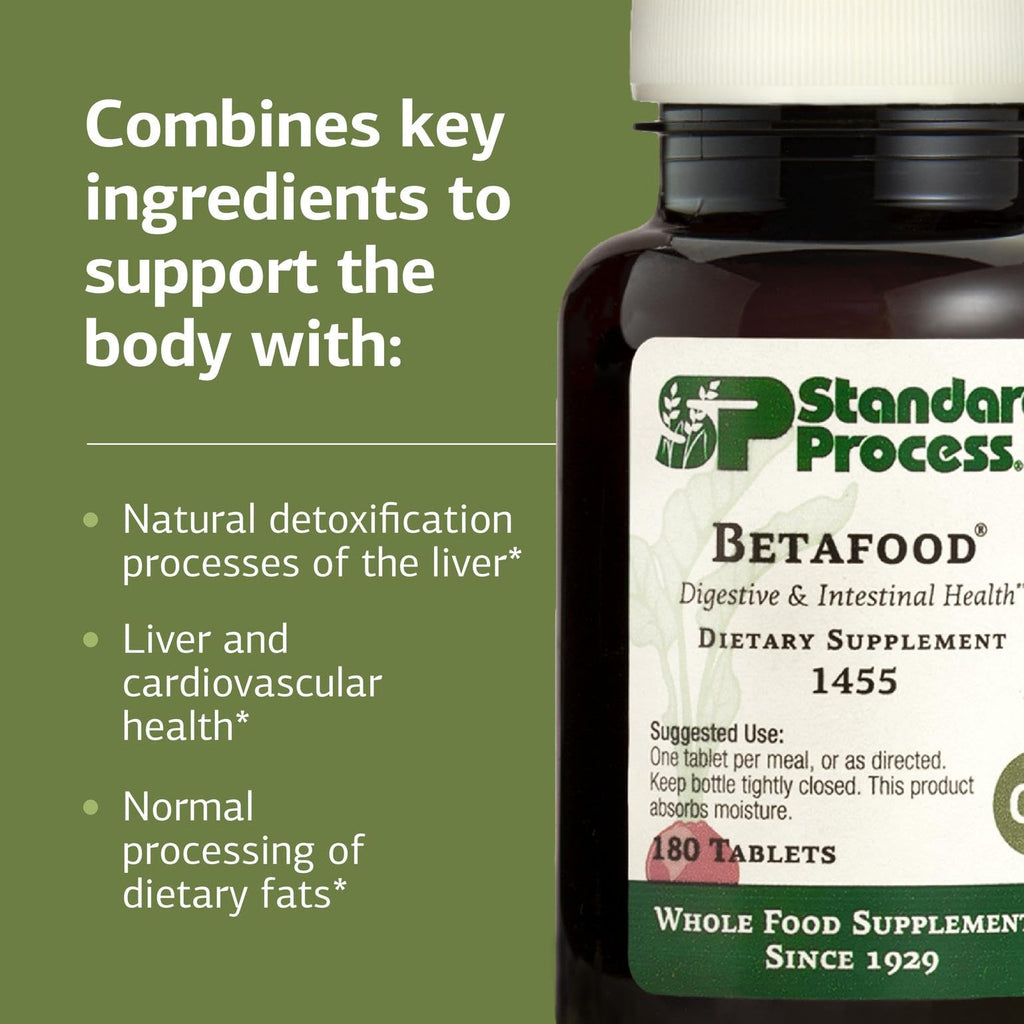 Standard Process Betafood Digestive & Intestinal Supplement - 180 Tablets - image 4