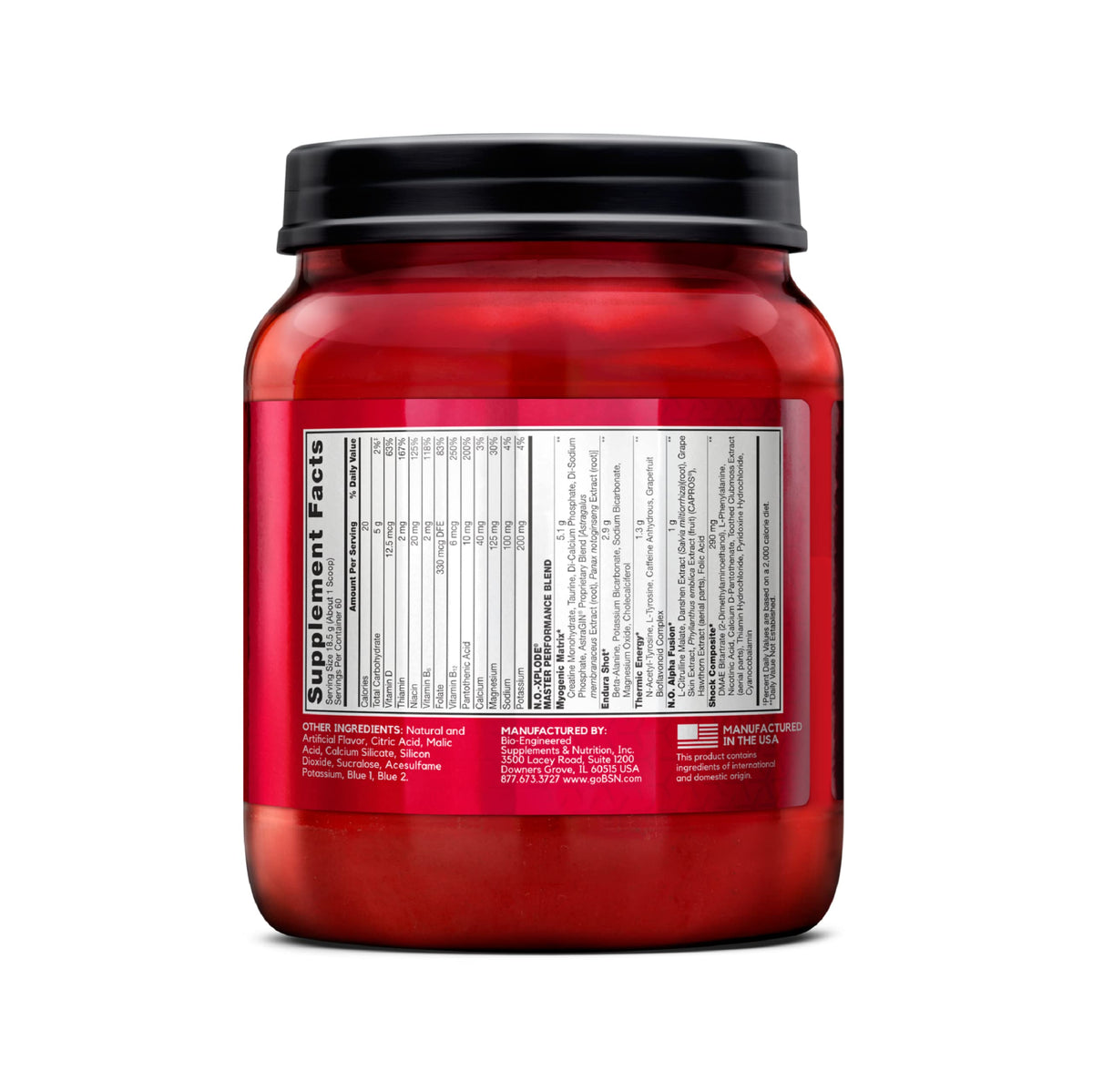 BSN N.O.-XPLODE Cool Rush Pre Workout Powder