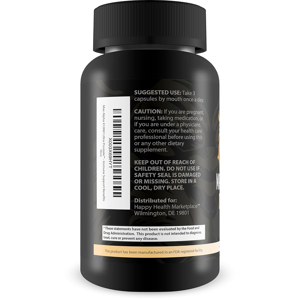 Happy Health Marketplace Max Alpha X10ND Ultra Prostate Support - Capsules - image 3