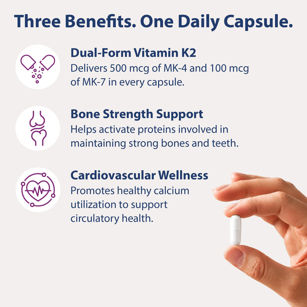 Dr’s Hope Dr's Hope Vitamin K2 MK4 & MK7 Bone Support - 90 Capsules - image 4