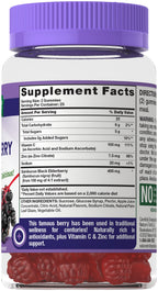 Nature's Truth Sambucus Black Elderberry Gummies - 195 Count - image 2