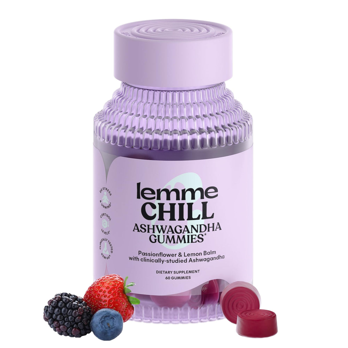 Lemme Chill Stress Relief Gummies - 60 Gummies