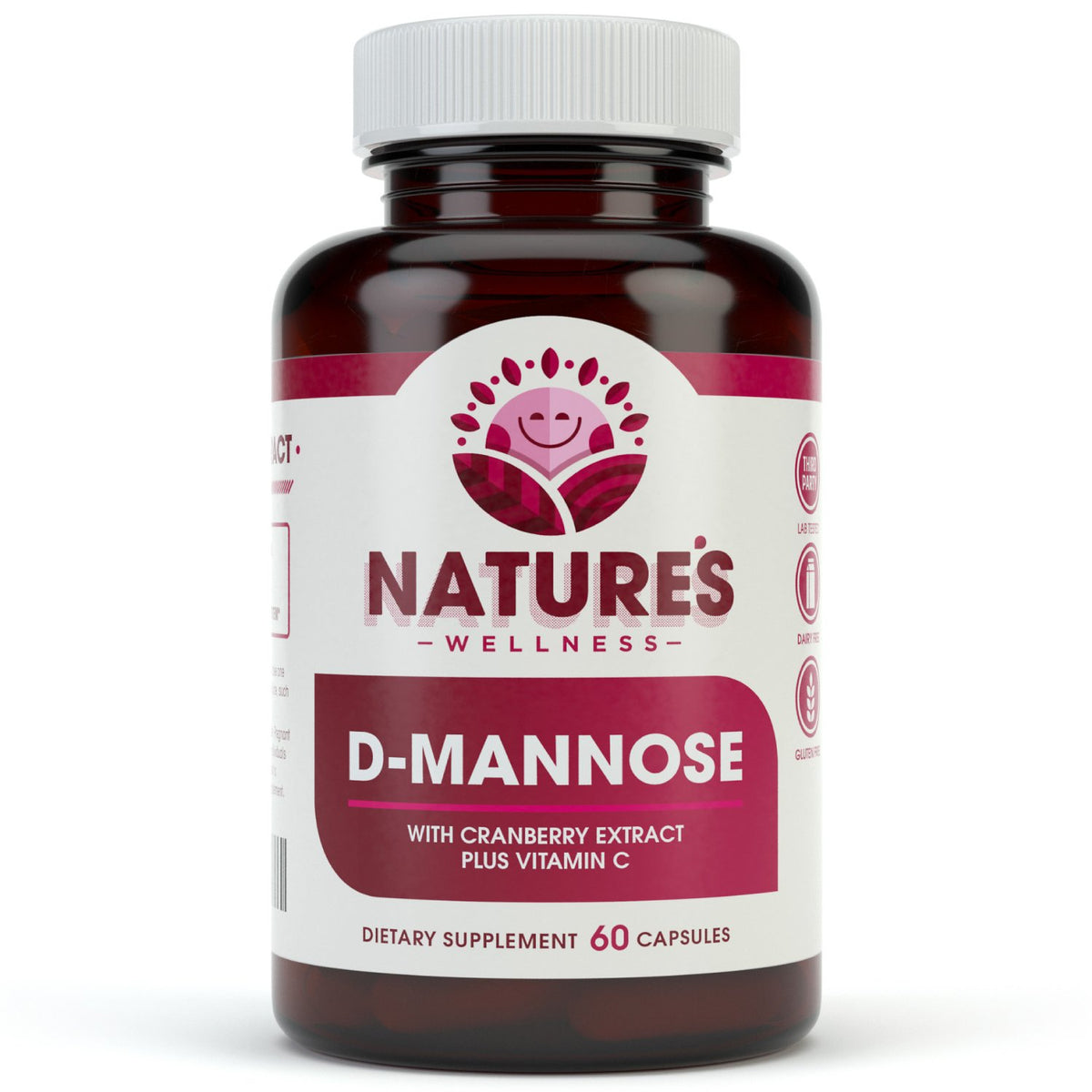 Natures Wellness D-Mannose with Cranberry Extract & Vitamin C